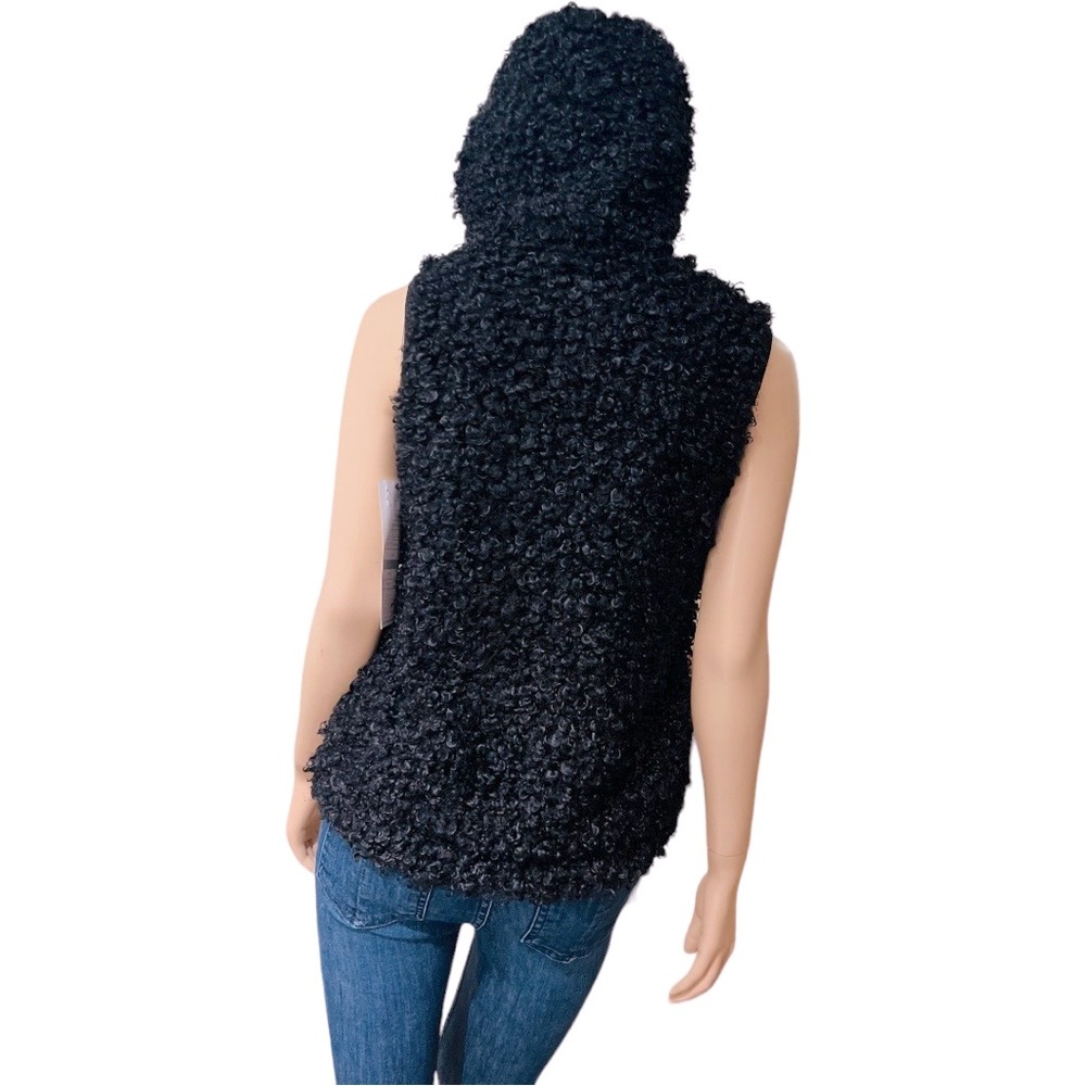 NWT Anatomie faux fur Hoodie Vest Size S in excellent condition 100% polyester - Picture 8 of 14